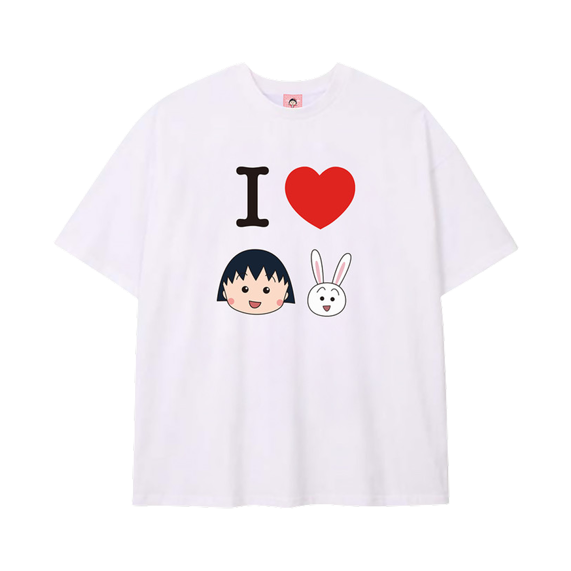 얼렁뚱땅 상점 x 마루코는 아홉살 아이 러브 마루코 티셔츠 화이트(ULDD x Chibi Maruko-Chan I Love Maruko T-Shirt White)