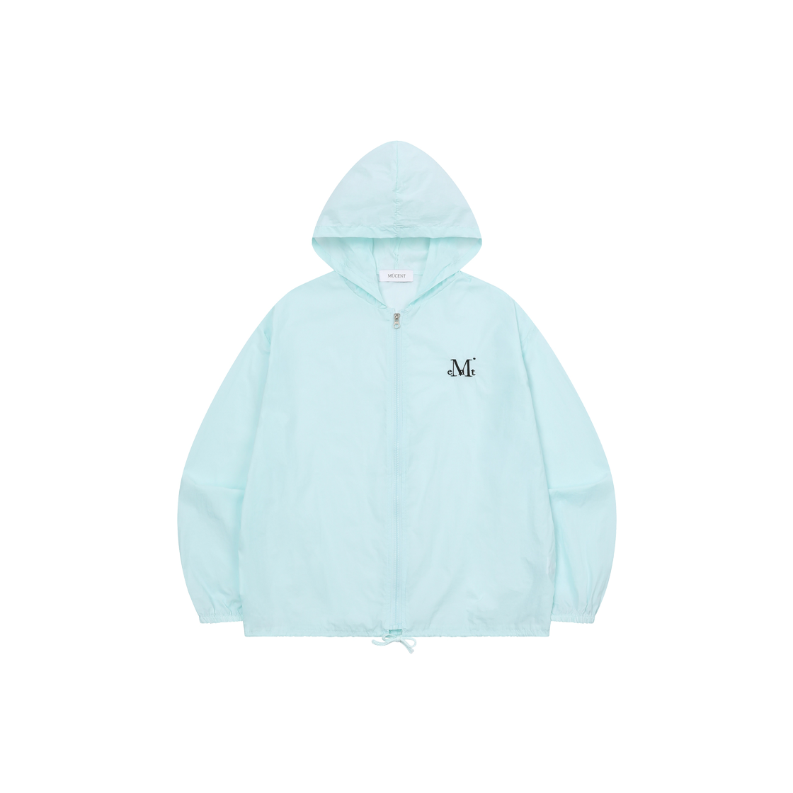 P0000BBK MUCENT Floair See-Through Hood Rain Windbreaker Mint