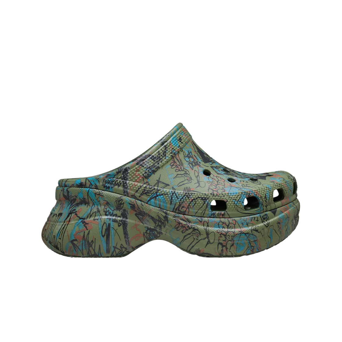 (W) 크록스 모와롤라 베이 포레스트((W) Crocs x Mowalola Bae Forest) - 1