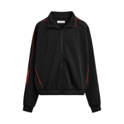 Zara Retro Football Jacket Black