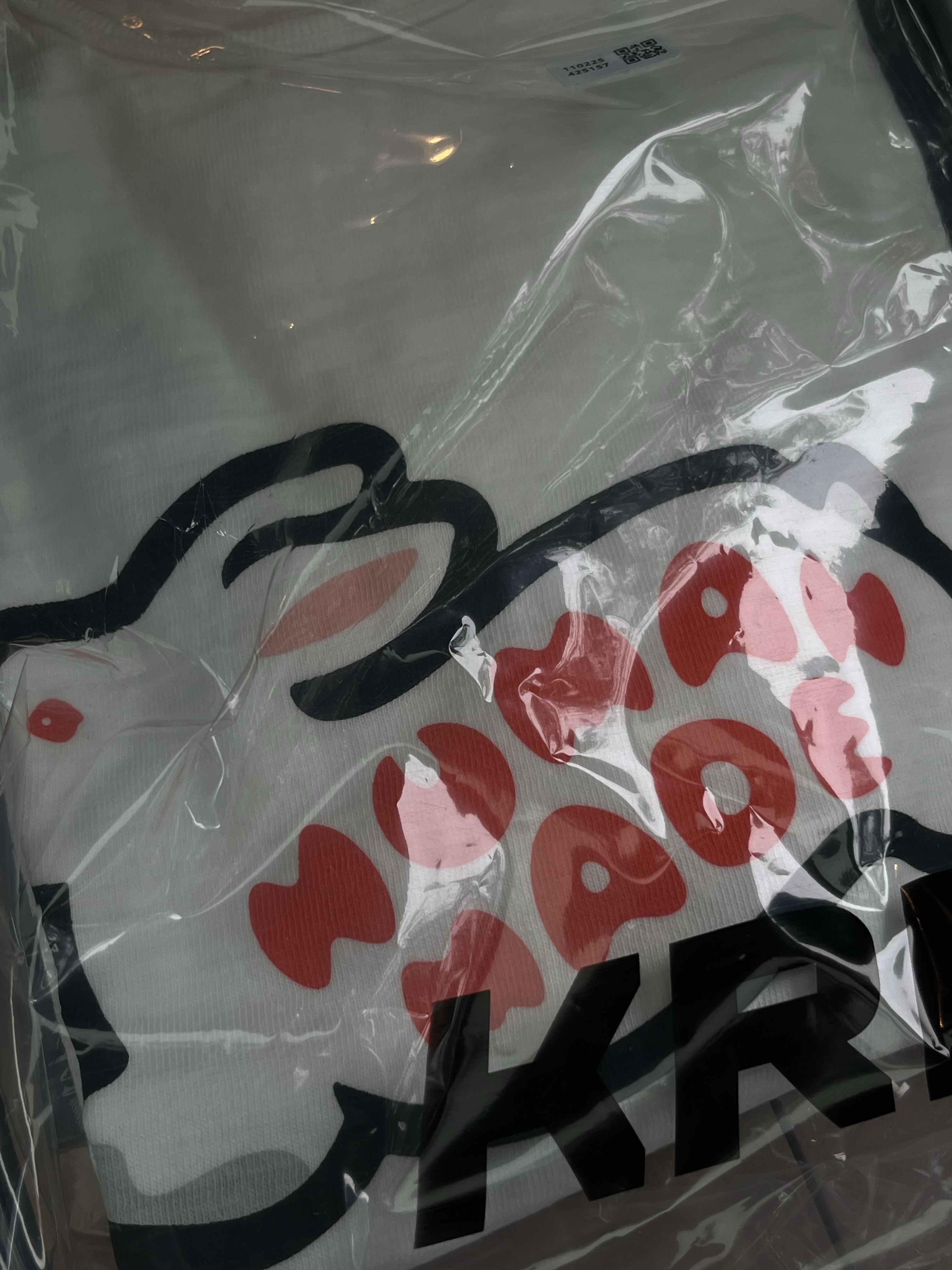 Human Made Animal Graphic T-Shirt Rabbit White - Shibuya Parco Store Exclusive 착용 스타일