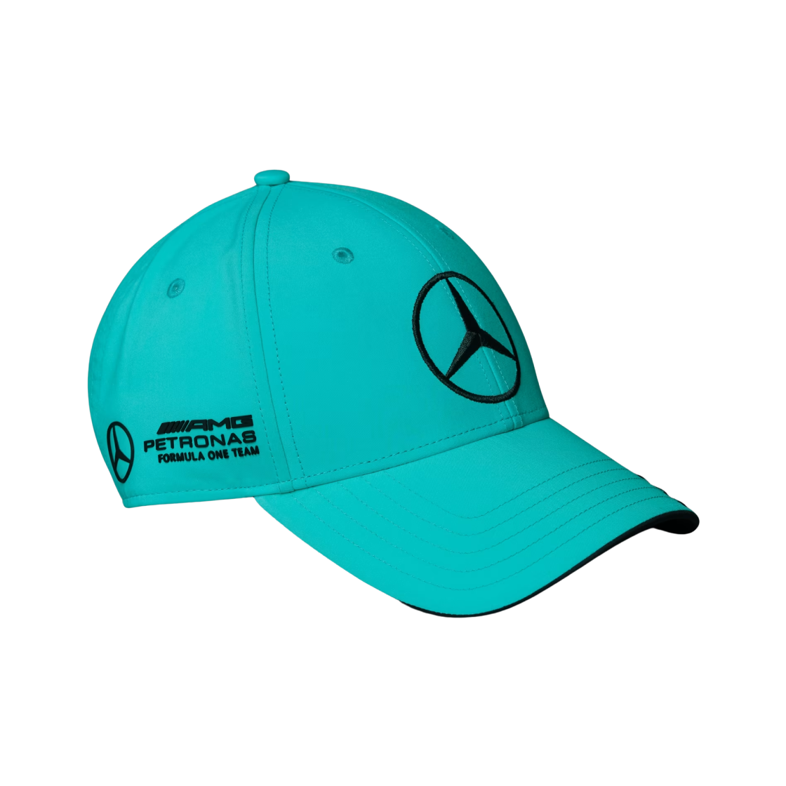 JW6268 Mercedes AMG Petronas x Adidas Formula One 2025 Team Driver Cap Semi Mint Rush Black