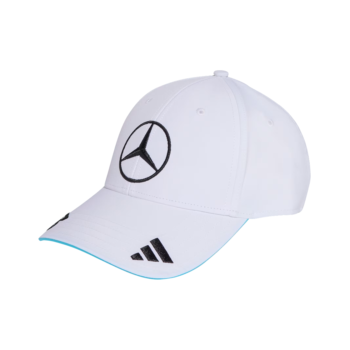 JZ2568 Mercedes AMG Petronas x Adidas Formula One 2025 Team George Russell Cap White