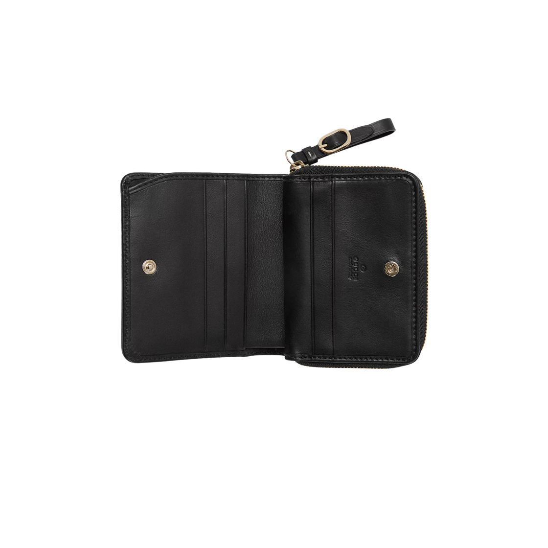 구찌 GG 엠블럼 집 미니 월렛 베이지 다크 브라운(Gucci GG Emblem Zip Mini Wallet Beige Dark Brown) - 2