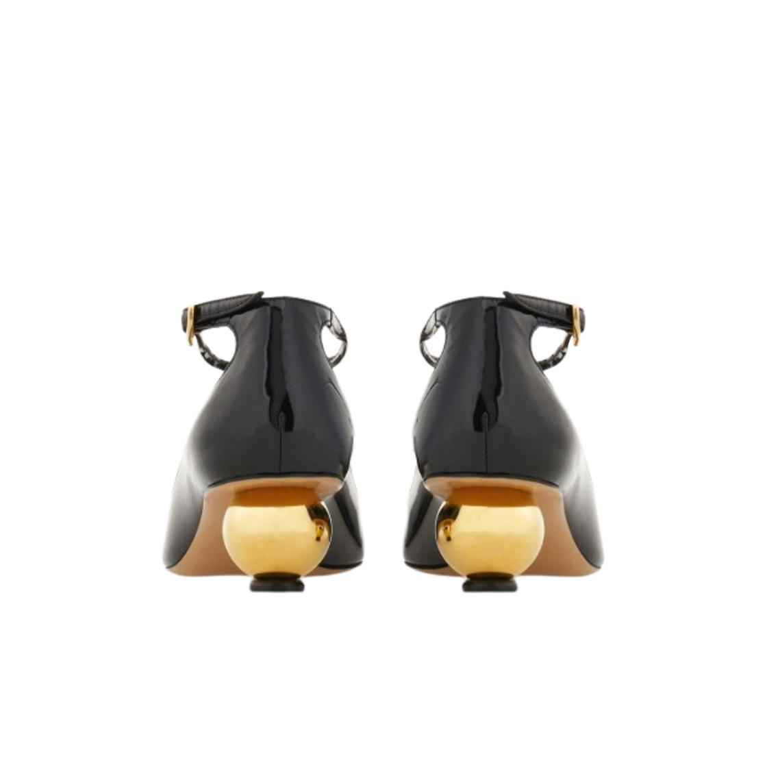 (W) 페라가모 T 스트랩 올드 힐 펌프스 블랙((W) Ferragamo T Strap Old Heeled Pumps Black) - 3