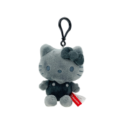 Sanrio Hello Kitty Ash Monochrome Series Plush Mascot Clip Grey