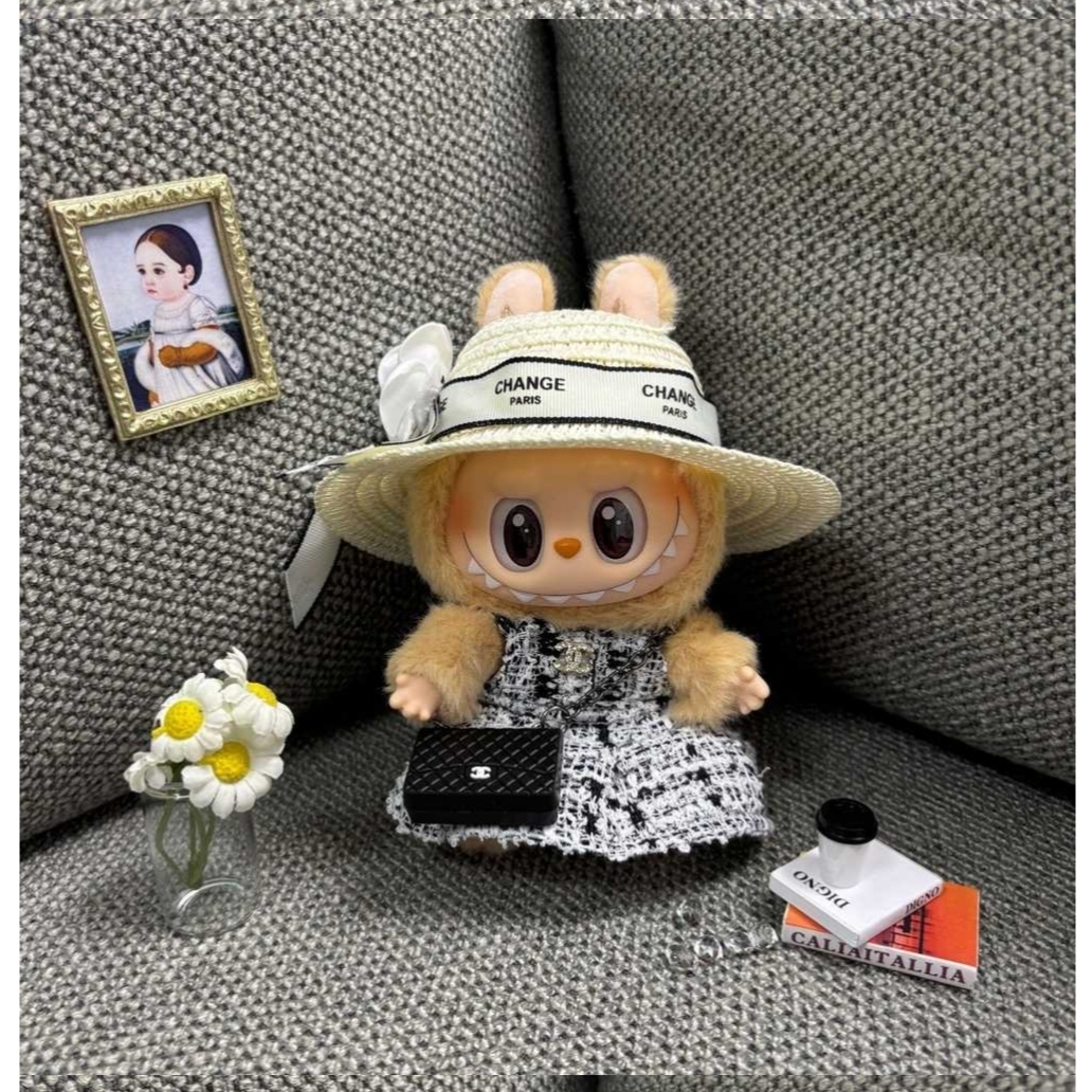Pop Mart Labubu Let's Play Together Doll Series Baba Keyring (Opened Case) 착용 스타일 - 8