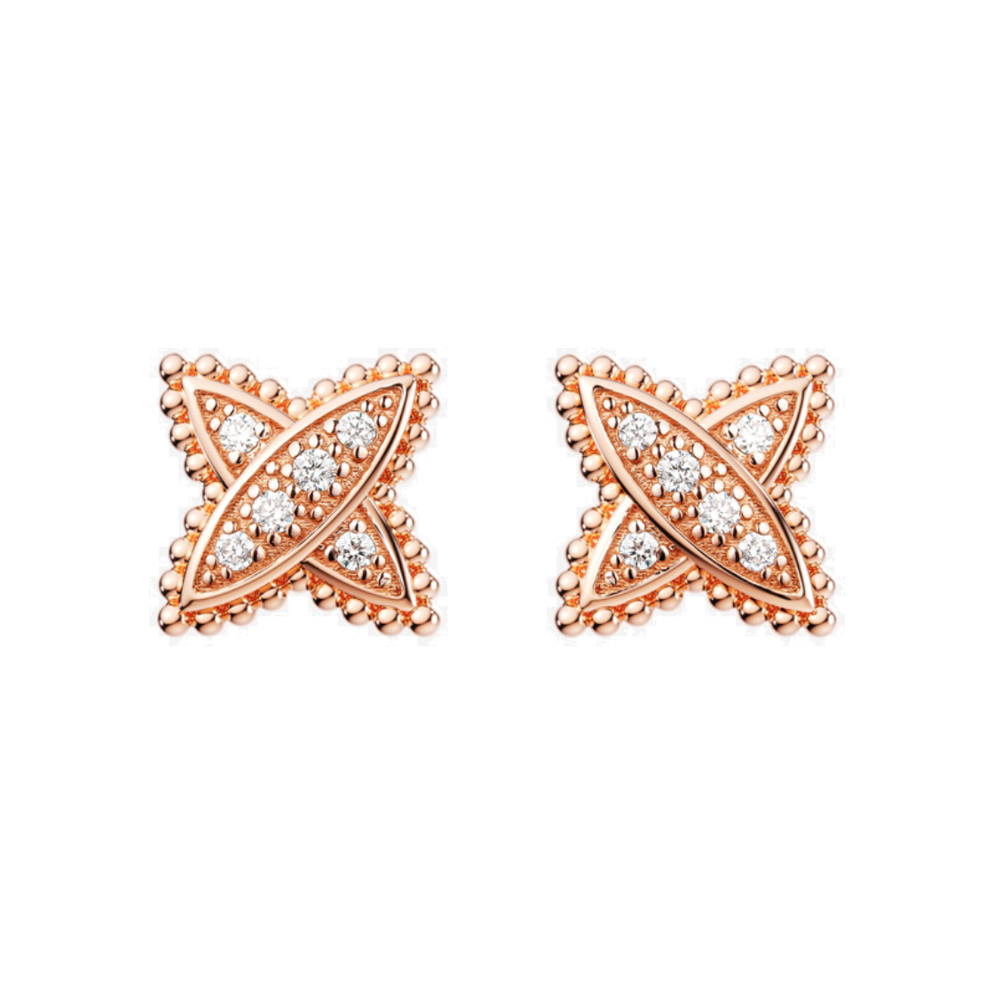 미꼬 온라인 단독 베스티 에뚜알 S 다이아몬드 이어링 핑크 골드(Miko Online Exclusive Vasty Etoile S Diamond Earrings Pink Gold)