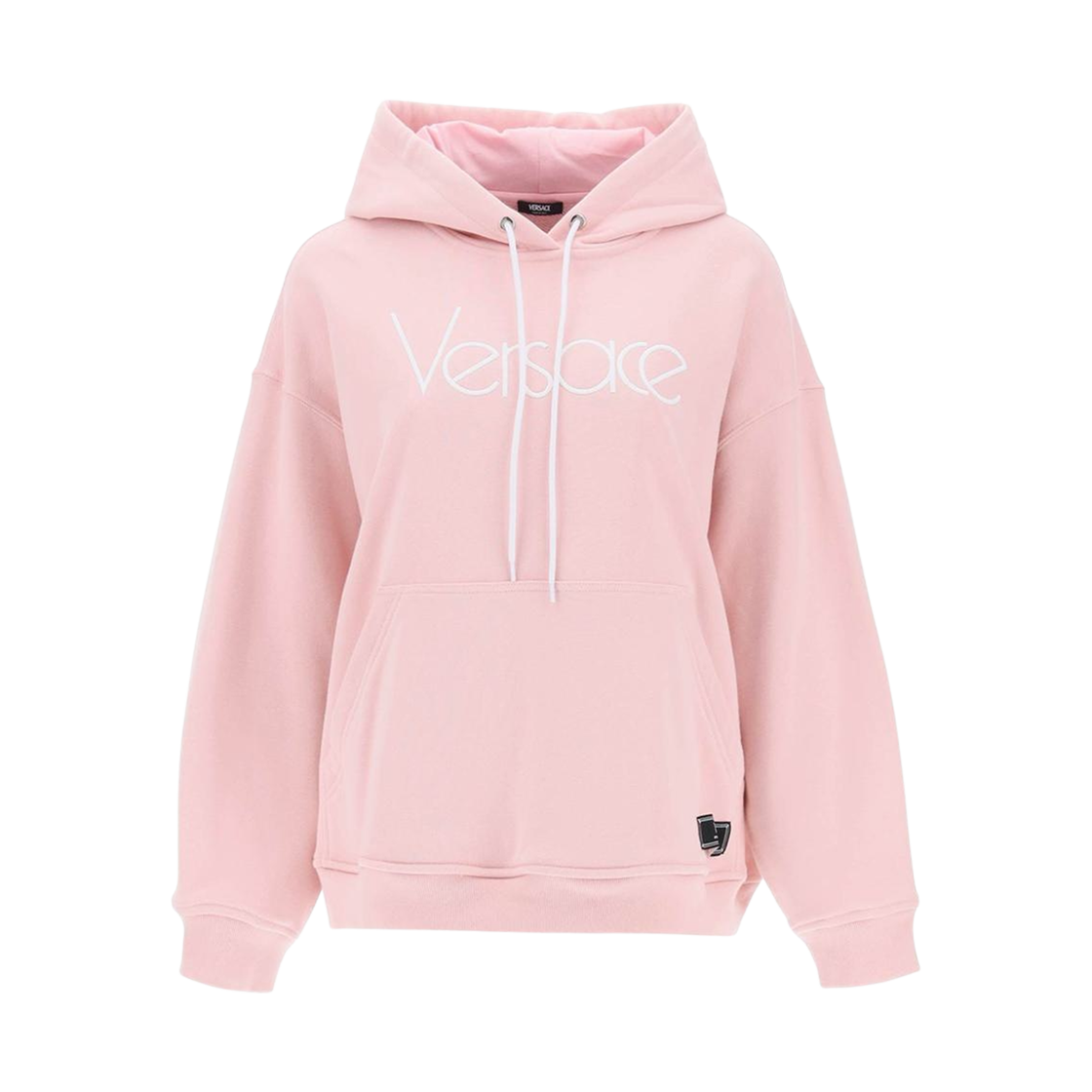 1014290-1A10157-2P450 (W) Versace 1978 Re-Edition Logo Hoodie Pink