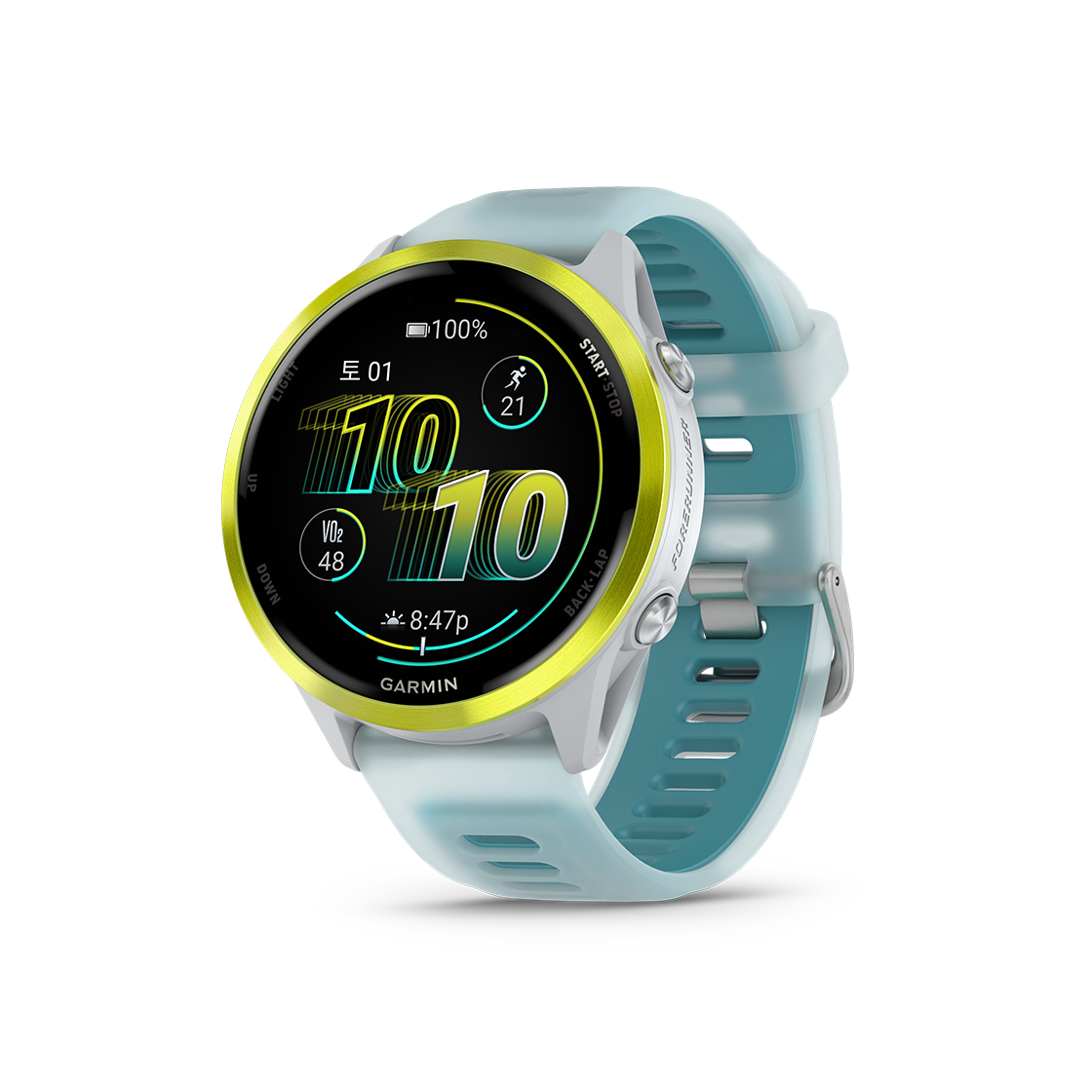 [10% 적립] 가민 포러너 570 47mm 러닝 GPS 스마트워치 화이트 스톤([10% 적립] Garmin Forerunner 570 GPS 47mm White Stone (WiFi))