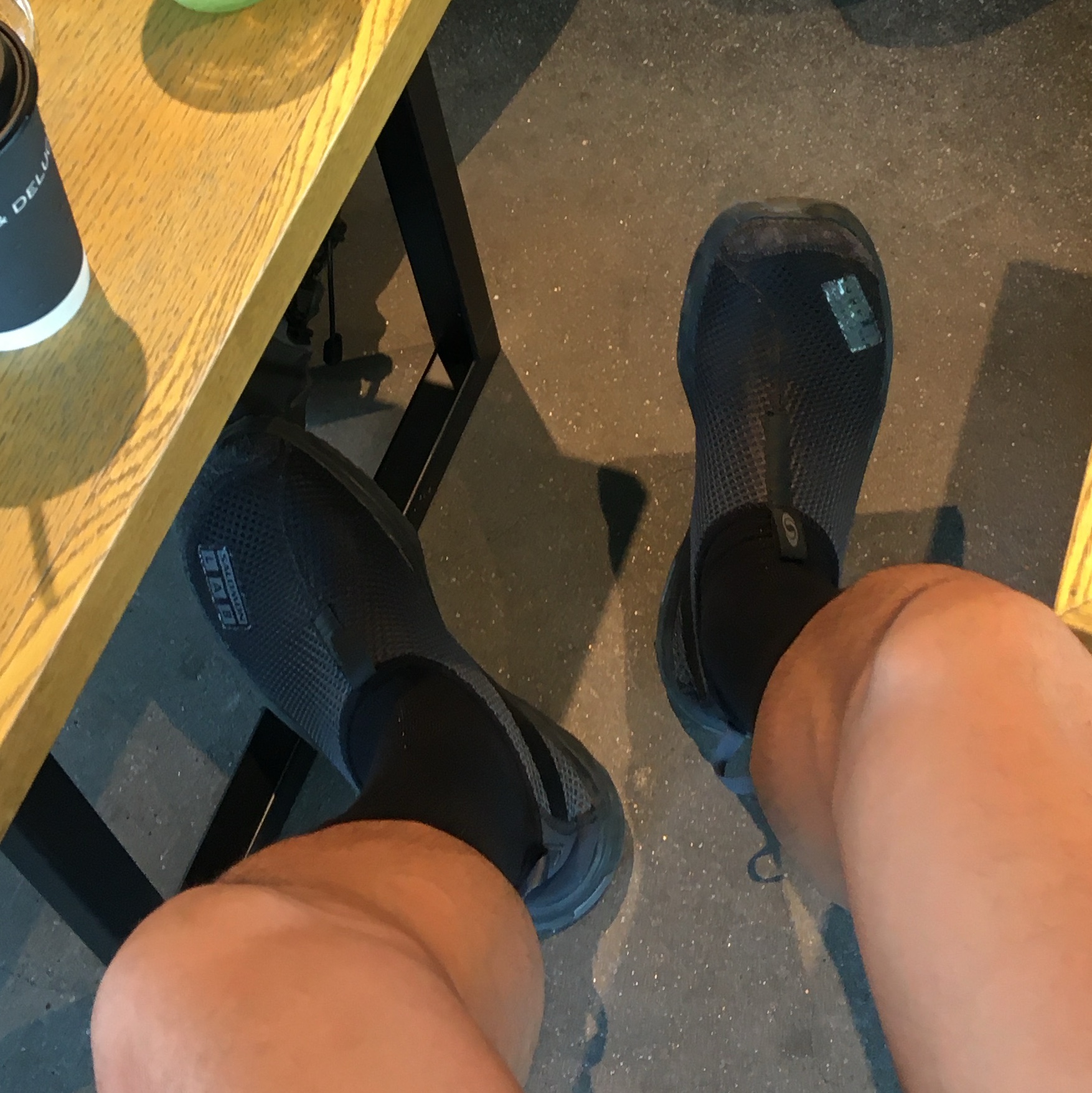 Salomon RX Moc 3.0 Suede Black Magnet 착용 스타일 - 2