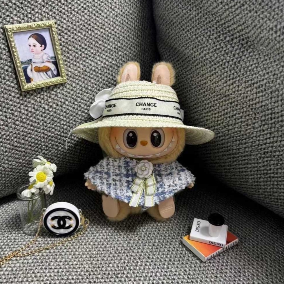 Pop Mart Labubu Let's Play Together Doll Series Baba Keyring (Opened Case) 착용 스타일 - 3