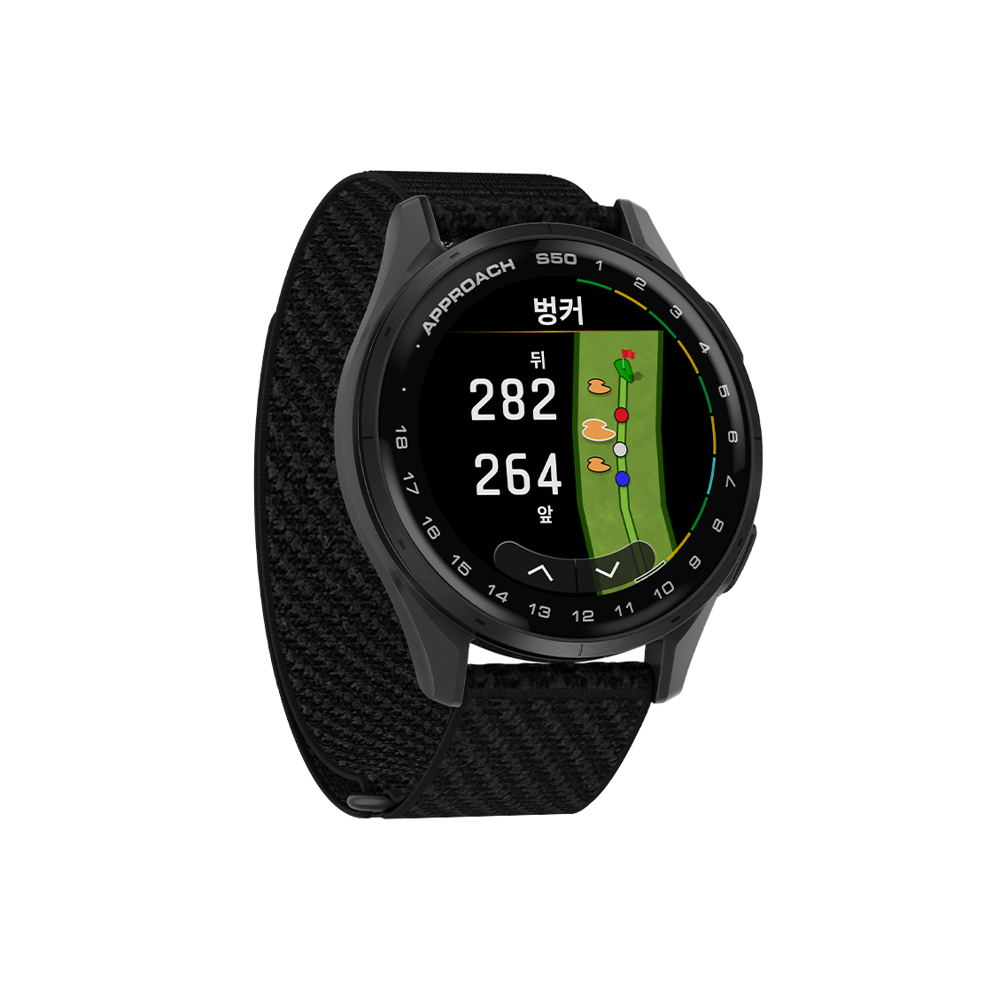 [10% 적립] 가민 어프로치 S50 43mm 골프 GPS 스마트워치 나일론 블랙([10% 적립] Garmin Approach S50 43mm Golf GPS Nylon Black Slate) - 3