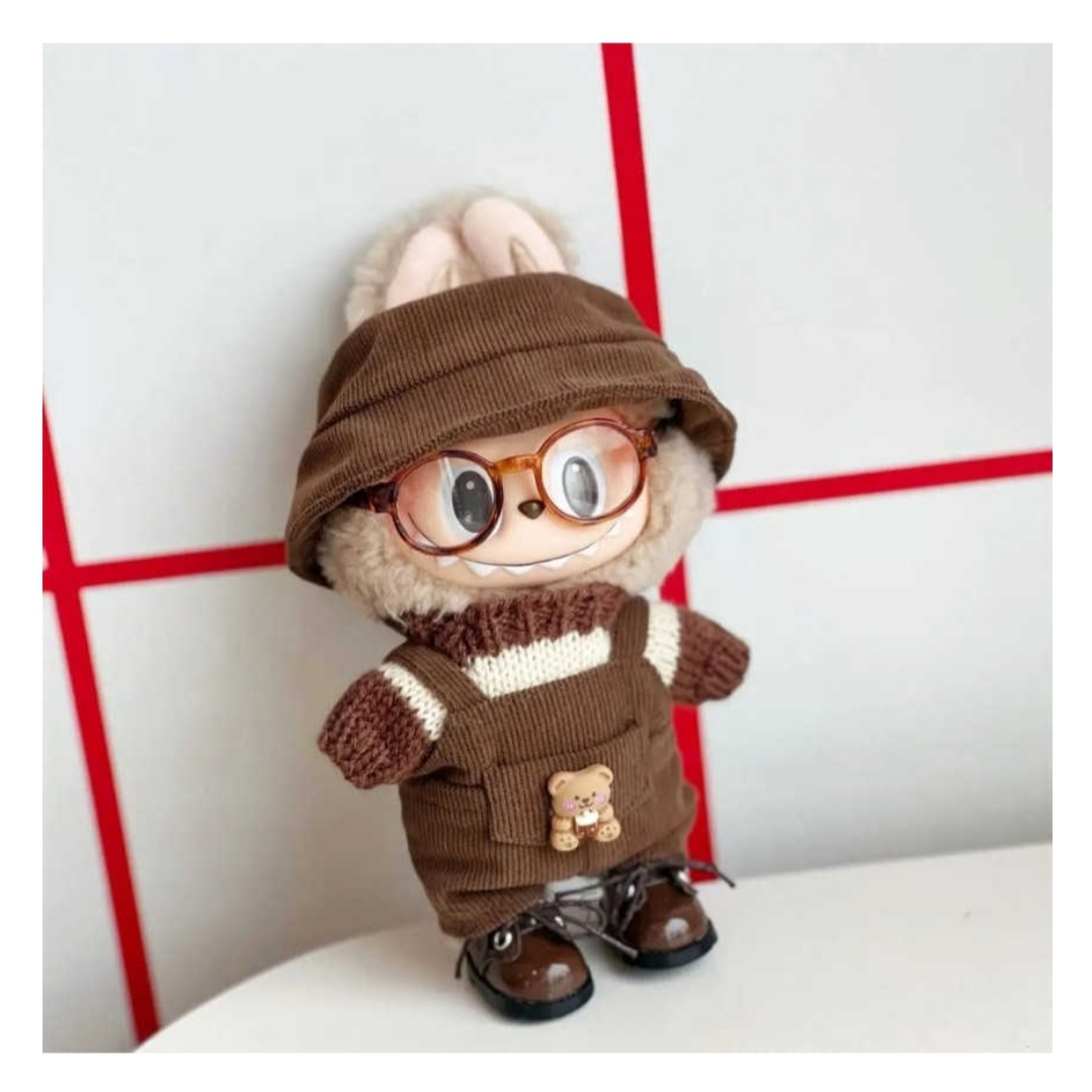 Pop Mart Labubu The Monsters Labubu Tasty Macarons Series Soymilk Keyring 착용 스타일 - 4