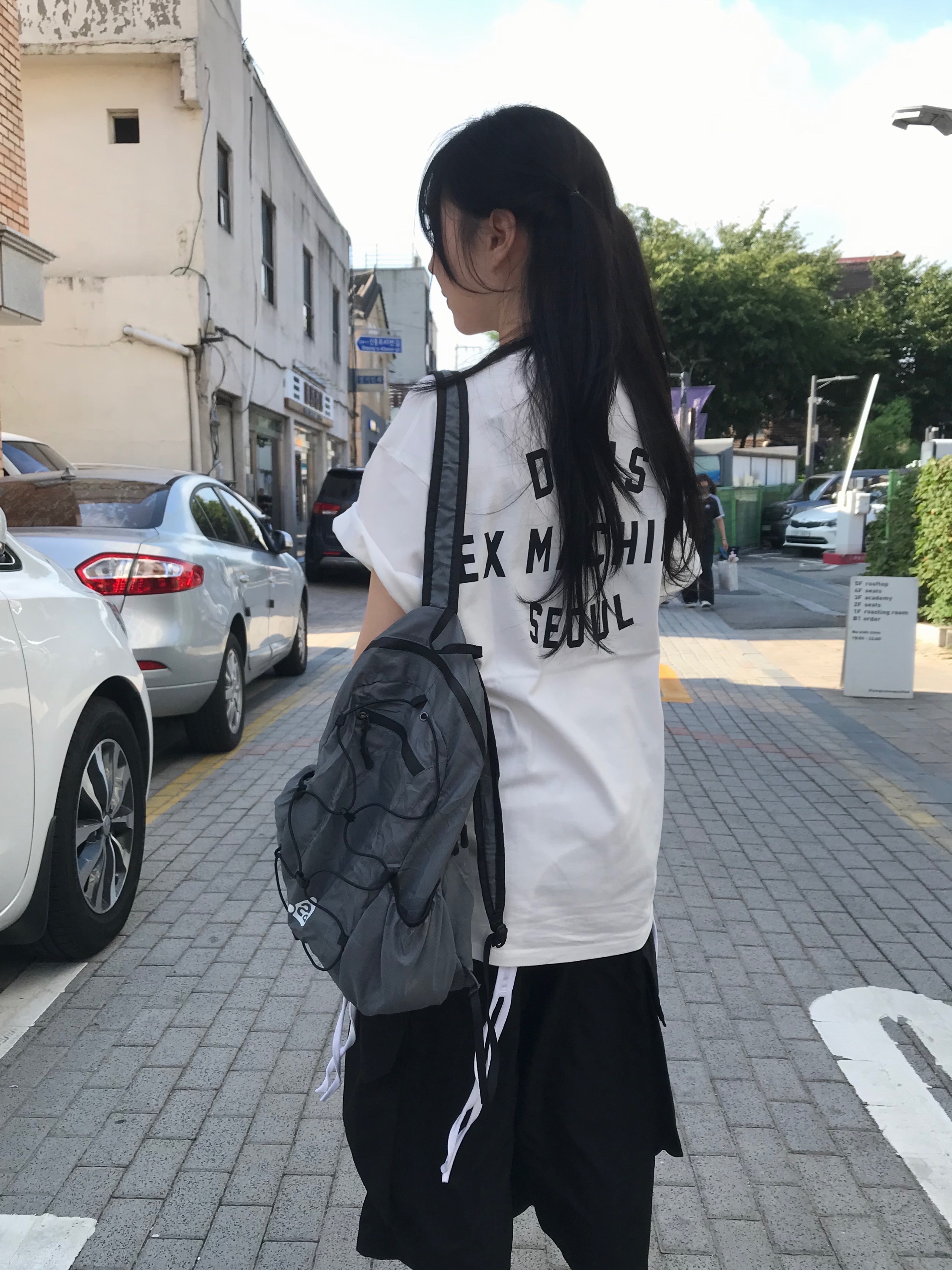 Deus Ex Machina Seoul College Address T-Shirt White, Asics GT-2160 Black Pure Silver 착용 스타일 - 5
