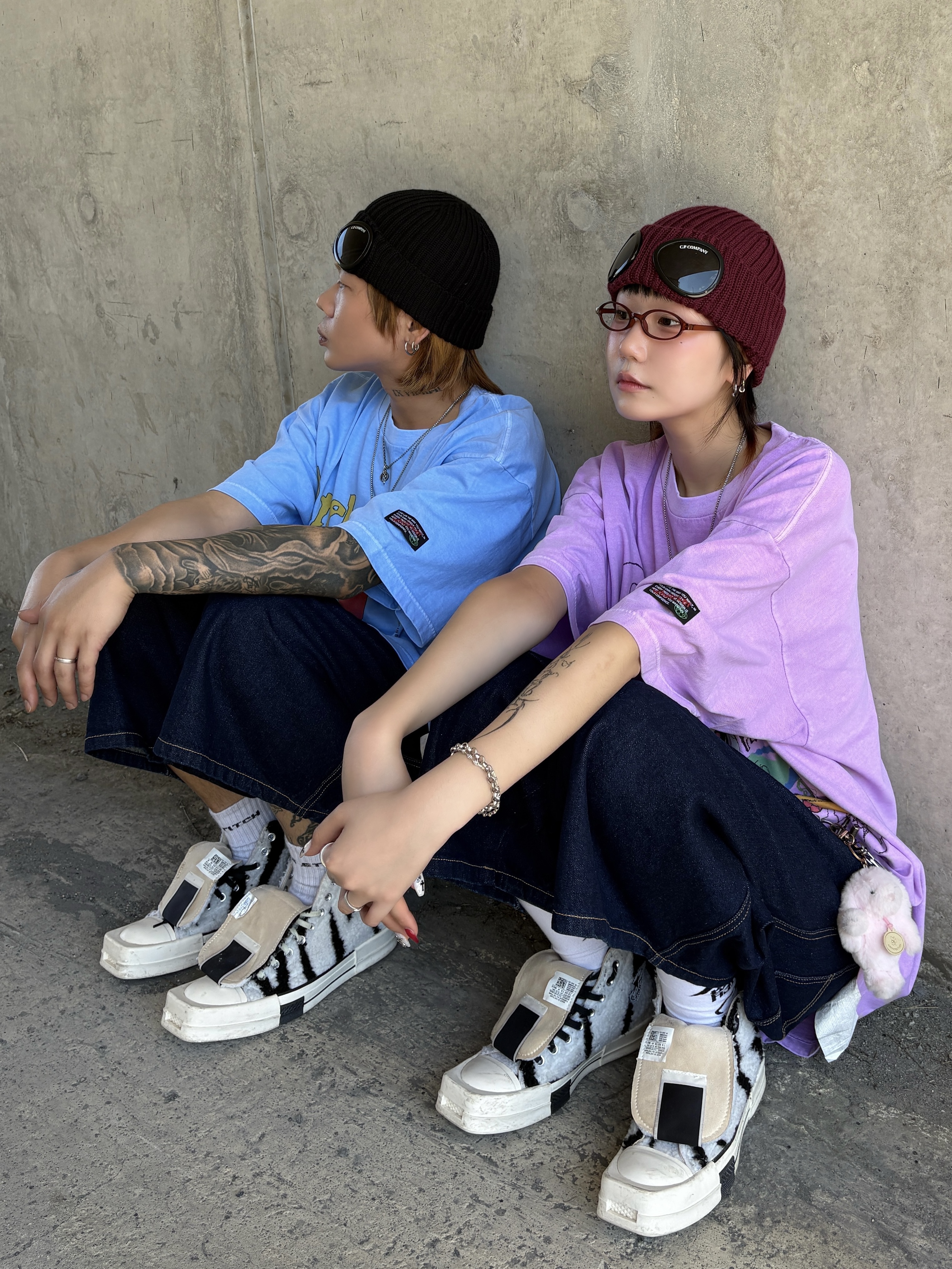 Converse x Drkshdw Turbodrk Chuck 70 Hi Lilly White 착용 스타일 - 3