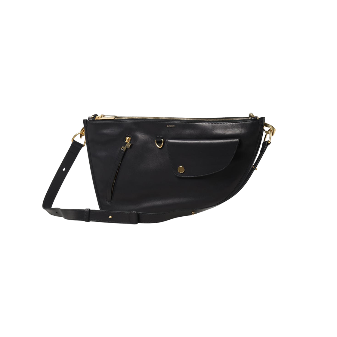 8097475 Burberry Leather Shoulder Bag Black