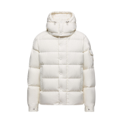 (W) Moncler Maya 70 Hooded Short Down Jacket White - 25FW