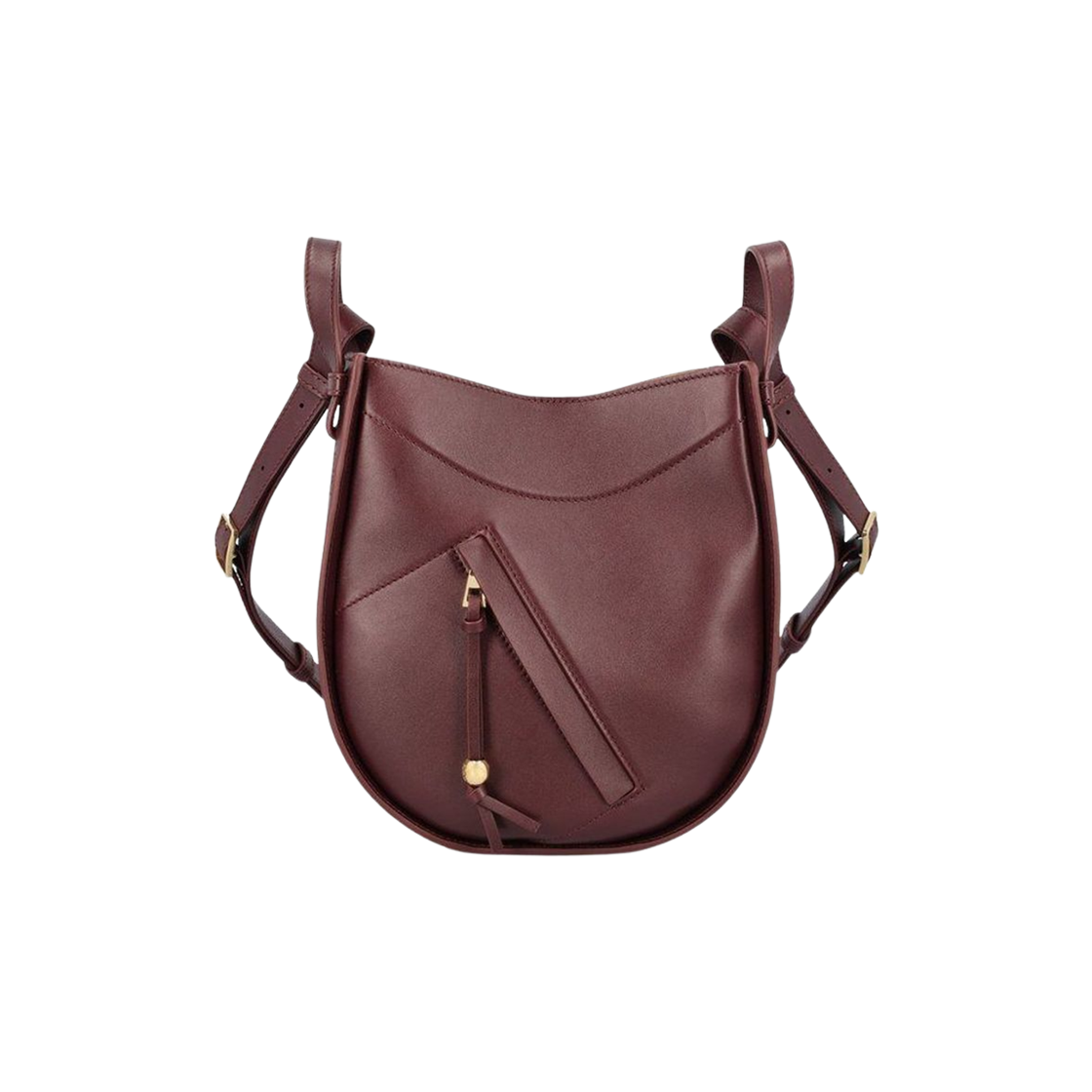 A538HHSX01-7240 Loewe Hammock Slice Bag Dark Burgundy