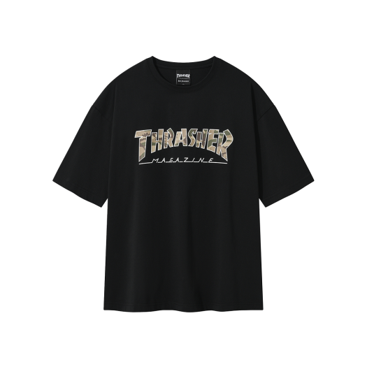 TR2502ST37BK Thrasher Magazine Camo Pattern T-Shirt Black