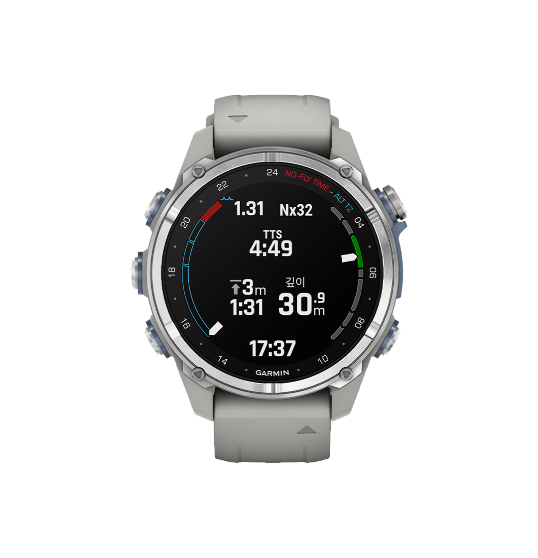 [10% 적립] 가민 디센트 MK3 43mm 다이빙컴퓨터 스테인레스 스틸 프로그그레이([10% 적립] Garmin Descent Mk3 43mm Dive Computer Passivated Steel Fog Gray) - 2