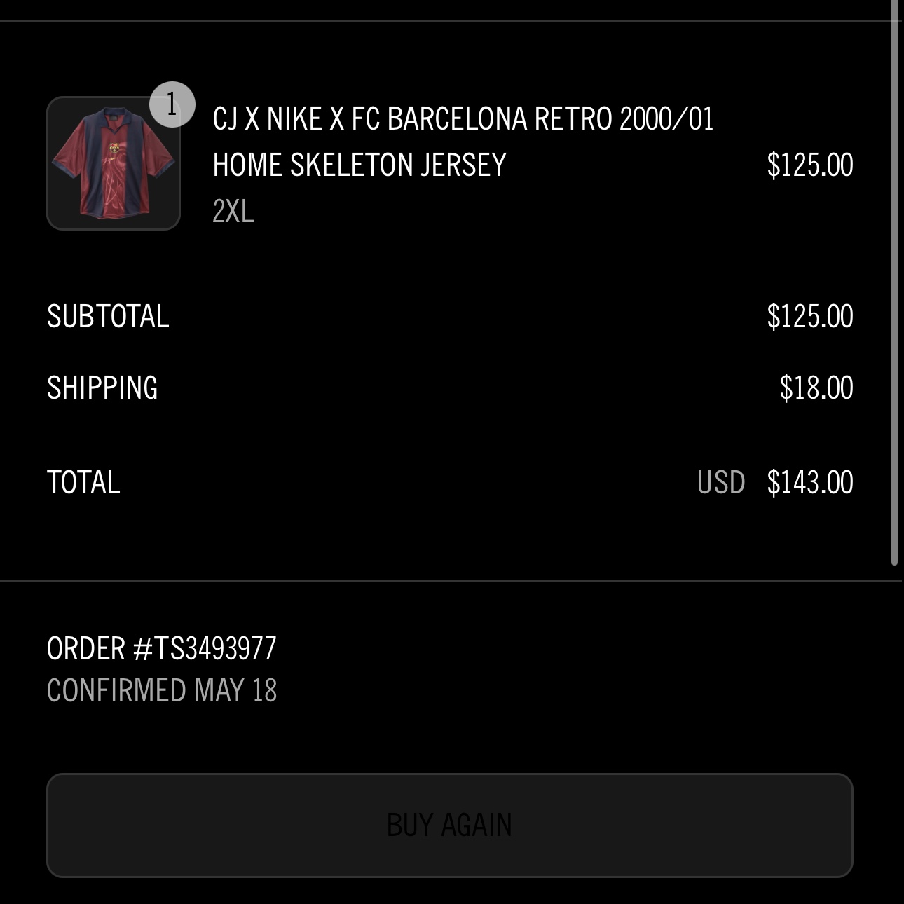 Nike FC Barcelona x Travis Scott Retro 2000/01 Home Skeleton Jersey Multicolor (Non Marking Ver.) 착용 스타일