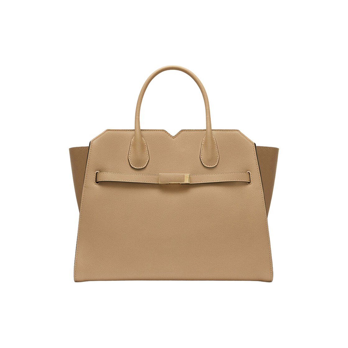 WBMI0007010LOC99MBC Valextra Milano Two Handles Medium Bag Cashmere Beige