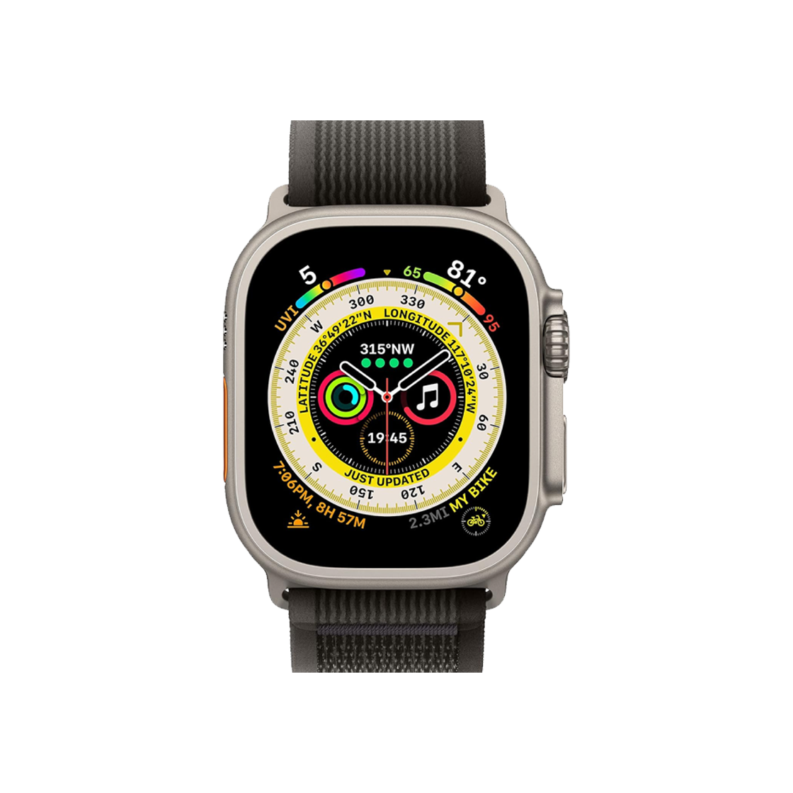 I5A3140650260 [S등급] Refurbished Apple Watch Ultra 49mm Titanium Case with Trail Loop Black Gray