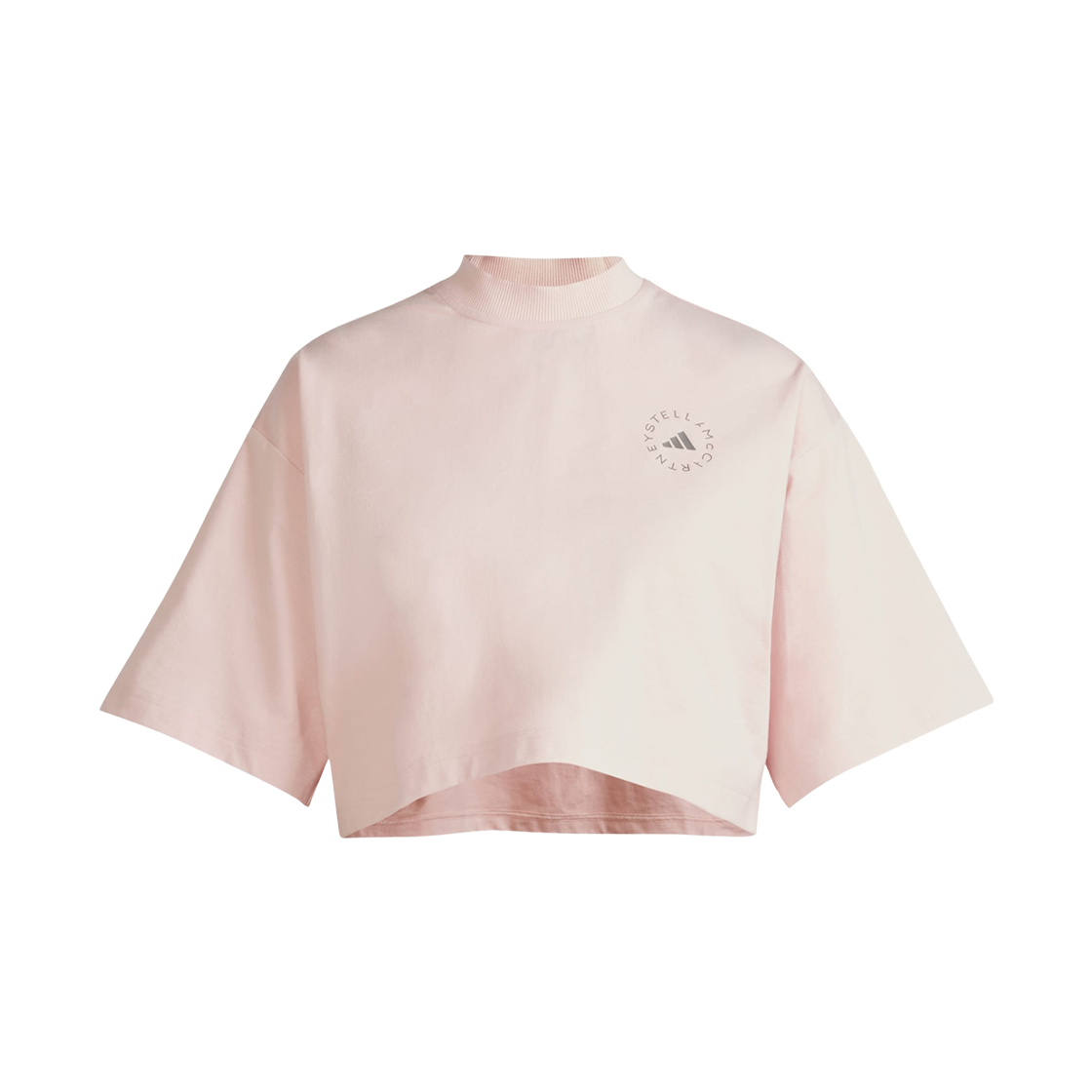 JJ0081 (W) Adidas x Stella McCartney Cropped T-Shirt Vapour Pink - KR Sizing