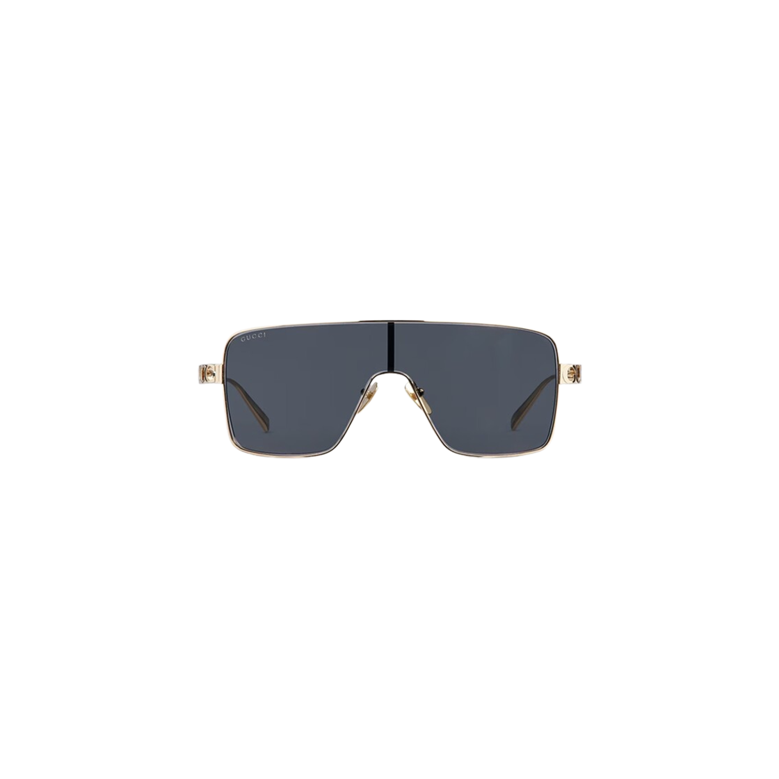 (W) 구찌 렉탱귤러 프레임 선글라스 라이트 골드((W) Gucci Rectangular Frame Sunglasses Light Gold) - 1