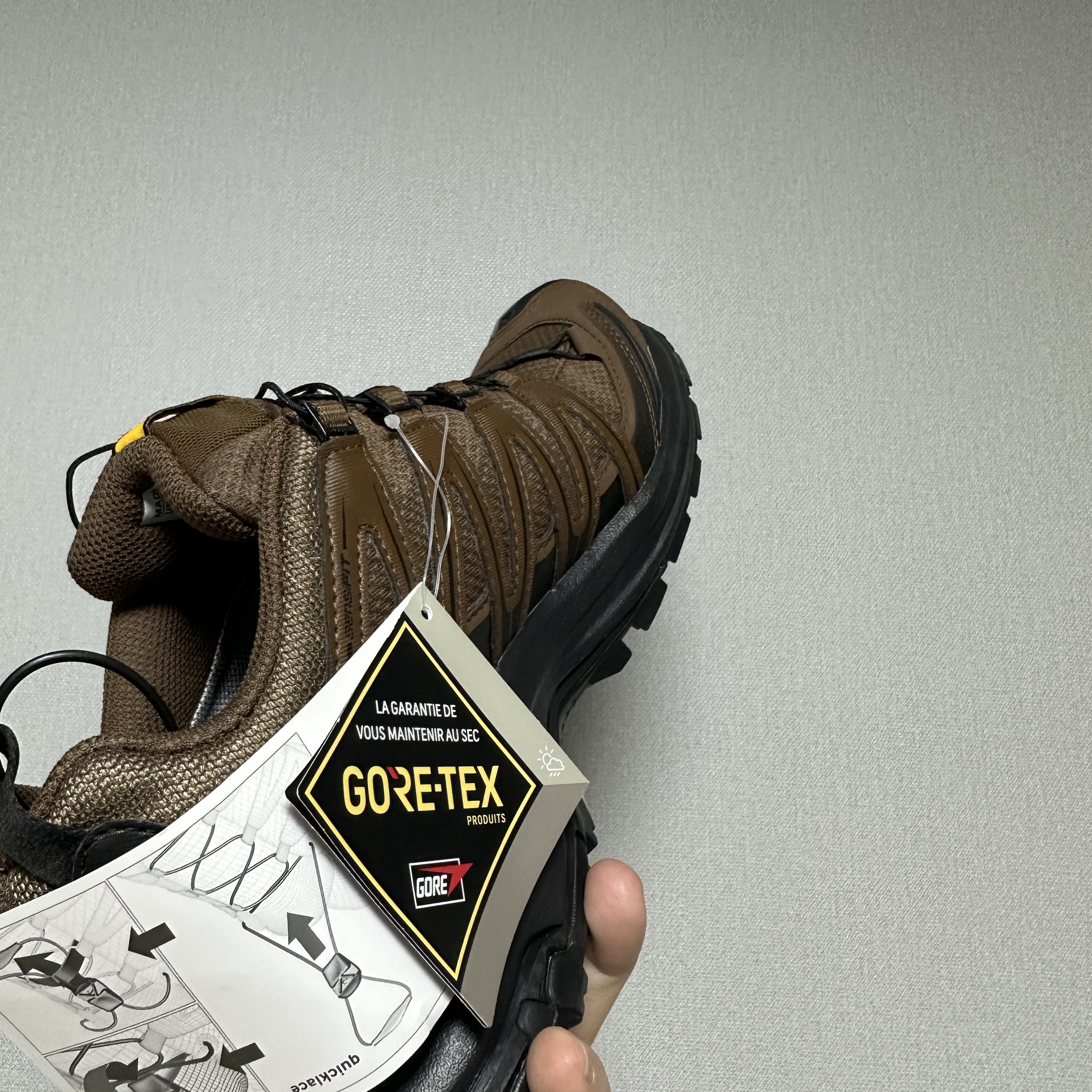 Salomon x And Wander XA Pro 3D Gore-Tex Brown 착용 스타일 - 3