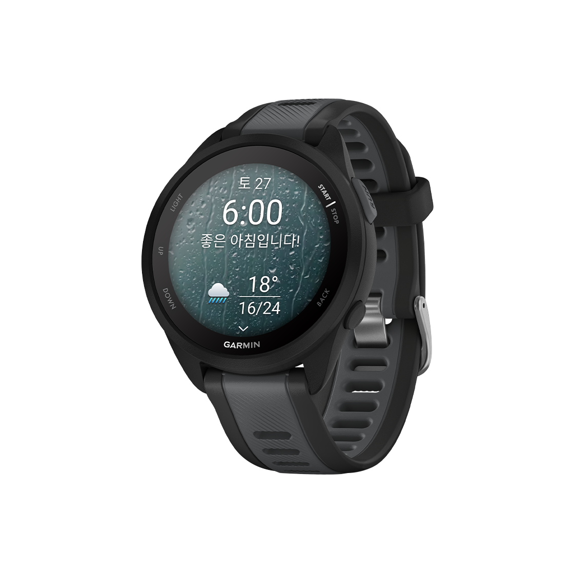 [10% 적립] 가민 포러너 165 GPS 스마트워치 블랙 슬레이트([10% 적립] Garmin Forerunner 165 GPS Black Slate)