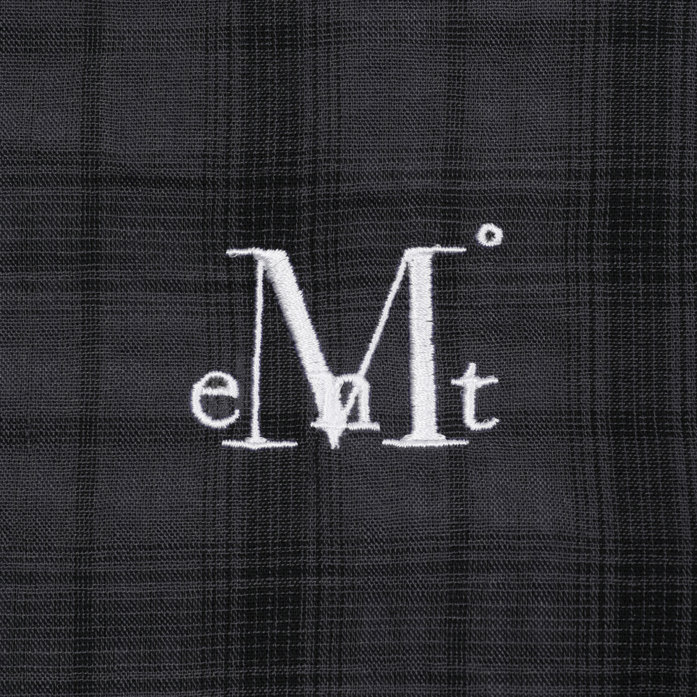 무센트 단트 체크 반팔 셔츠 차콜(MUCENT Dant Check Half Shirt Charcoal) - 3