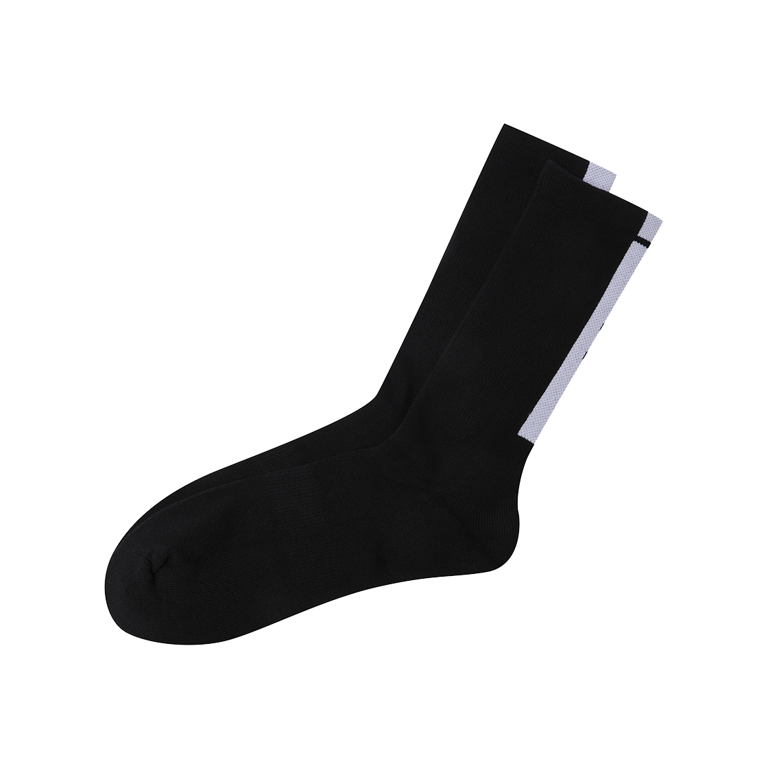 QQ323ASC81_BLK0 le coq sportif Lettering High Socks Black