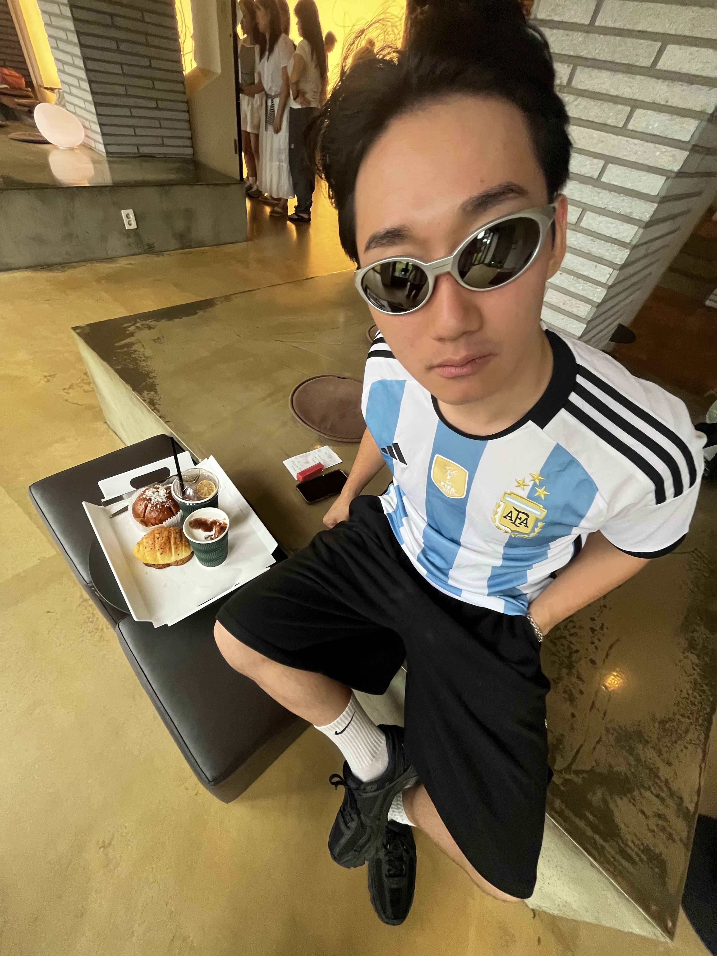 Oakley Eye Jacket Redux Silver Frame Prizm Black Polarized Lenses High Bridge Fit, Adidas Argentina Home Jersey 2022 Winners 3-Star White Light Blue - US Sizing (Non Marking Ver.) 착용 스타일 - 1