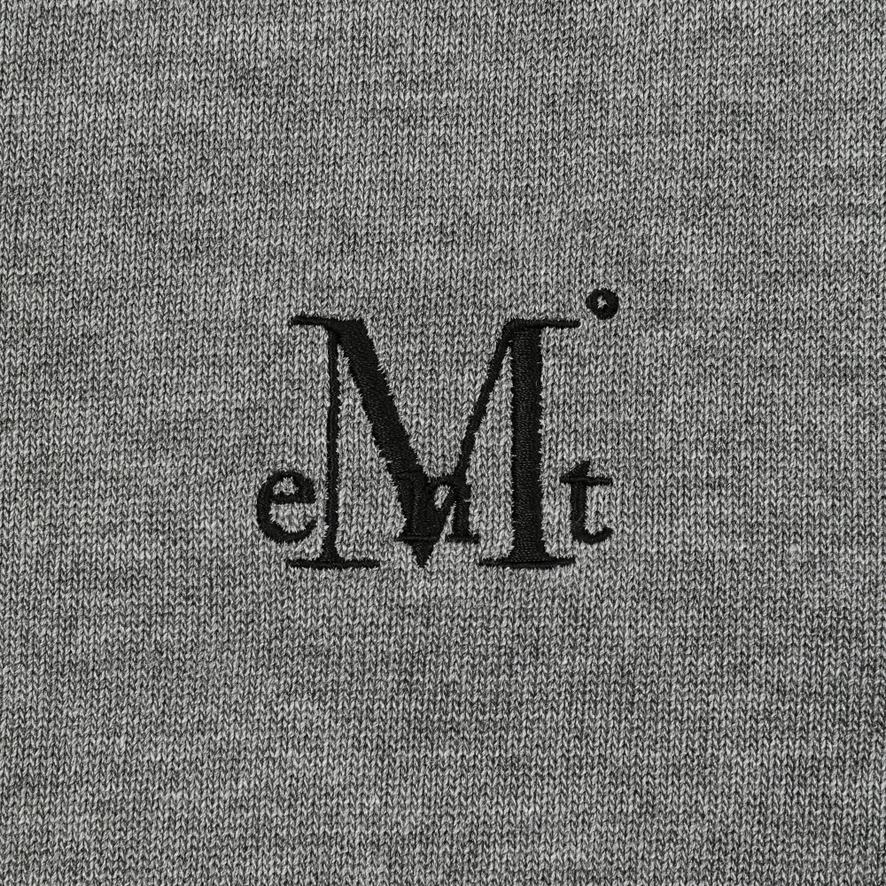 무센트 엘로나 니트 반팔 티 남녀공용 차콜(MUCENT Elona Knit half T Unisex Charcoal) - 3