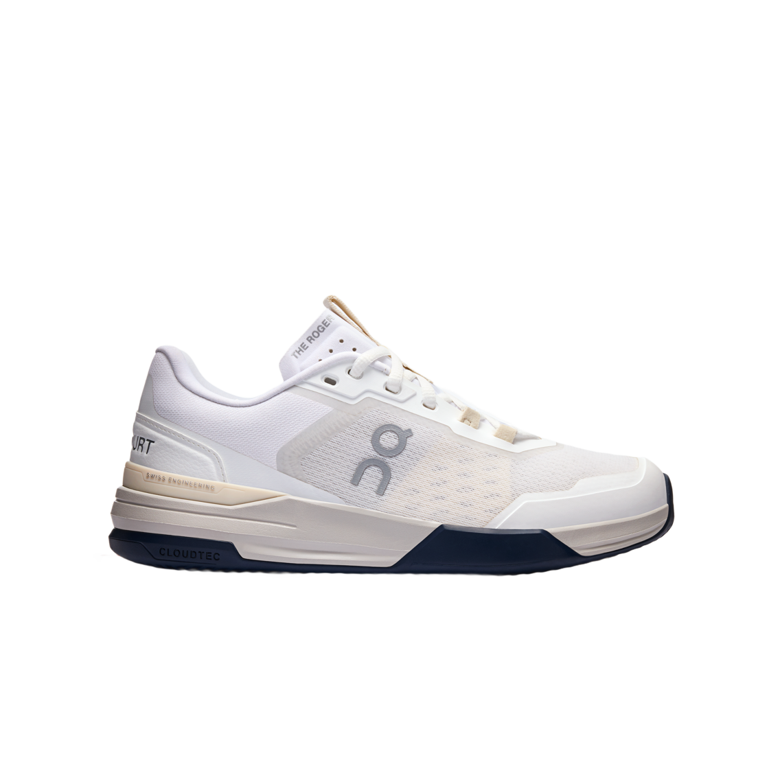 3WF10713218 (W) On Running The Roger Advantage Pro Clay White Cream
