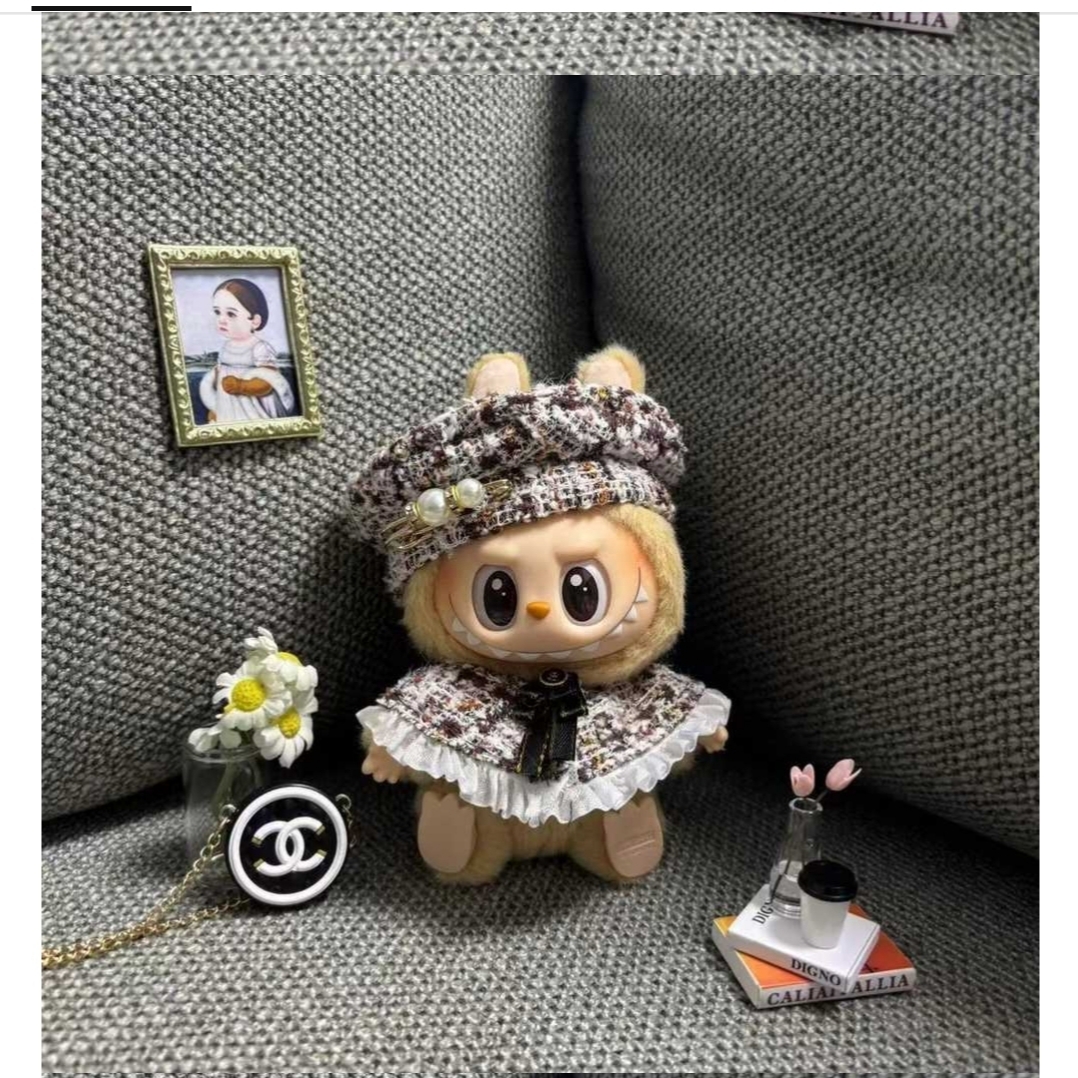 Pop Mart Labubu Let's Play Together Doll Series Baba Keyring (Opened Case) 착용 스타일 - 4