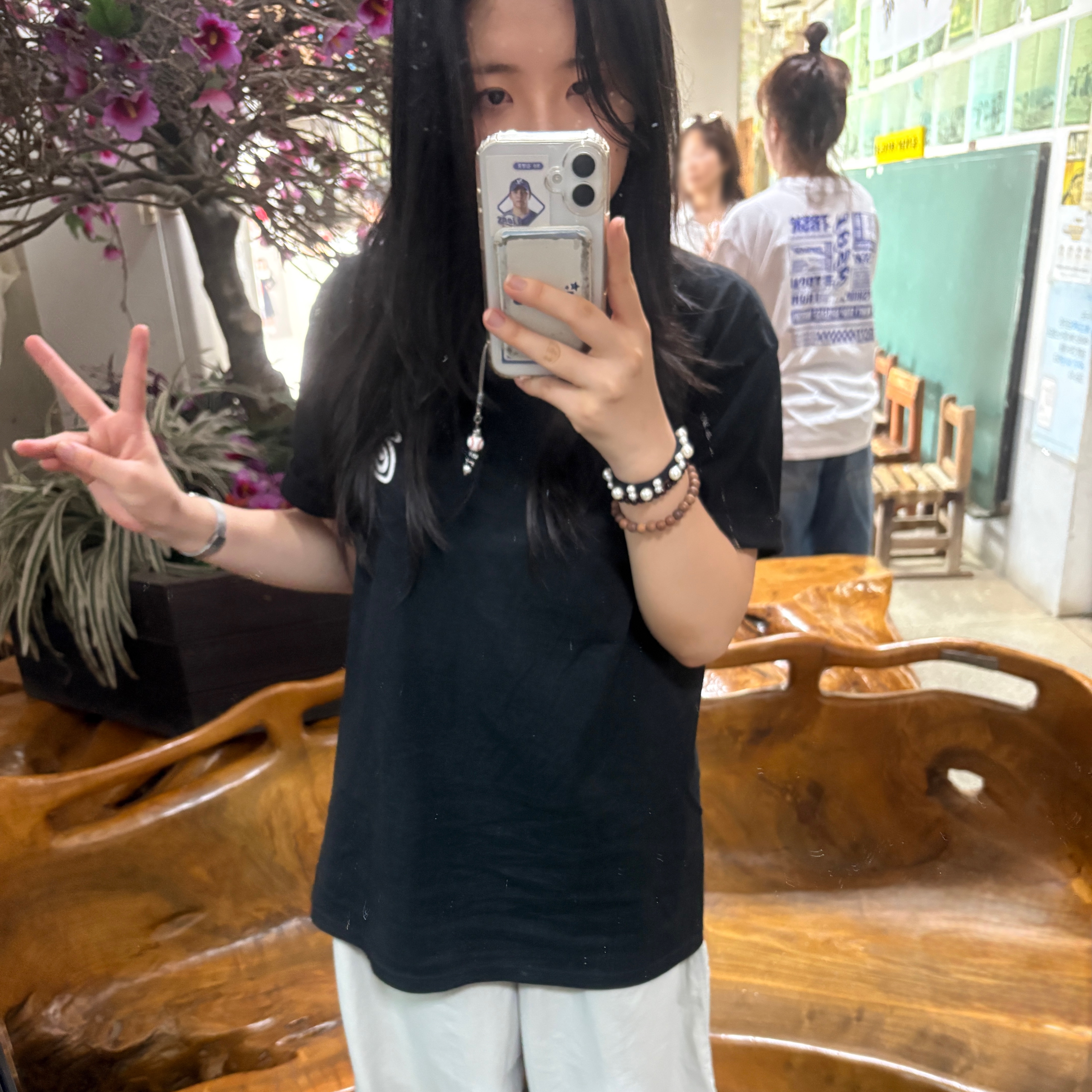 Stussy x Patta Sound Connection T-Shirt Black, (W) Adidas Samba LT Cloud White Core Black 착용 스타일 - 4