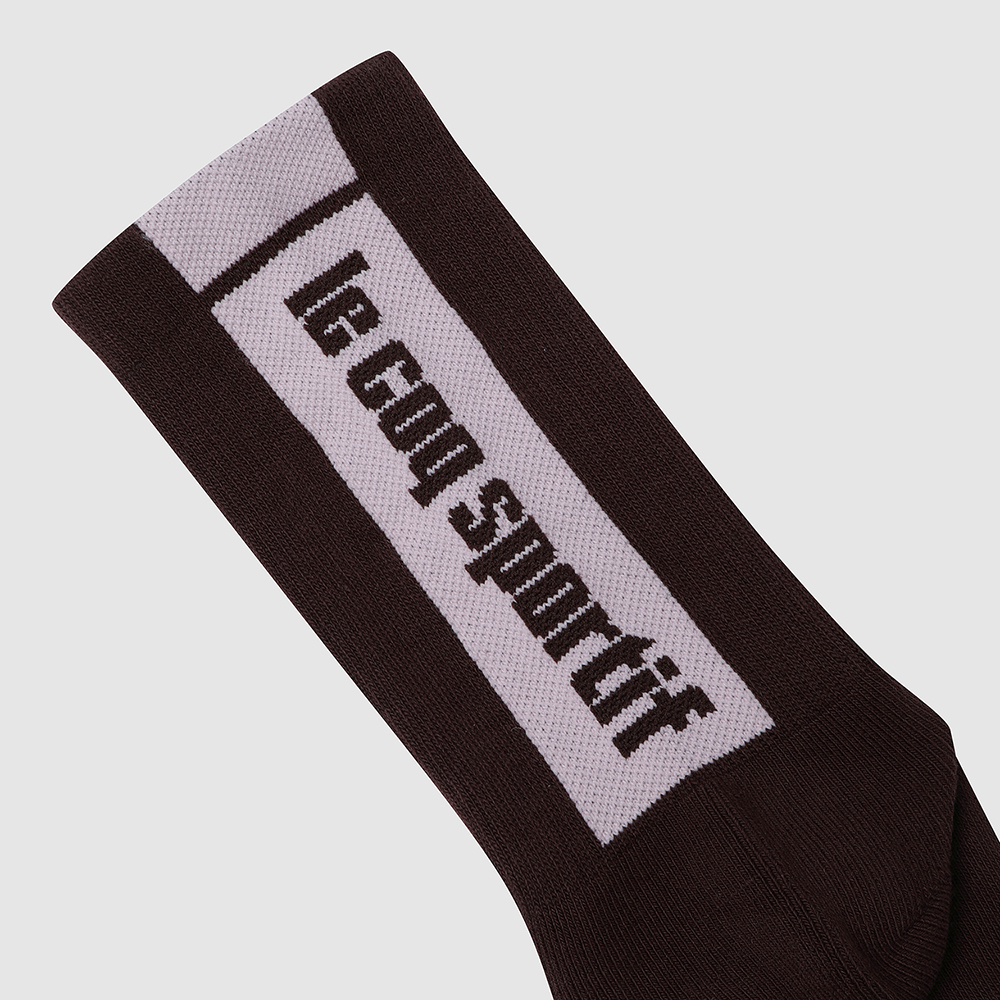 르꼬끄 스포르티브 레터링 하이삭스 - 브라운(QQ323ASC81)(le coq sportif Lettering High Socks Brown) - 5