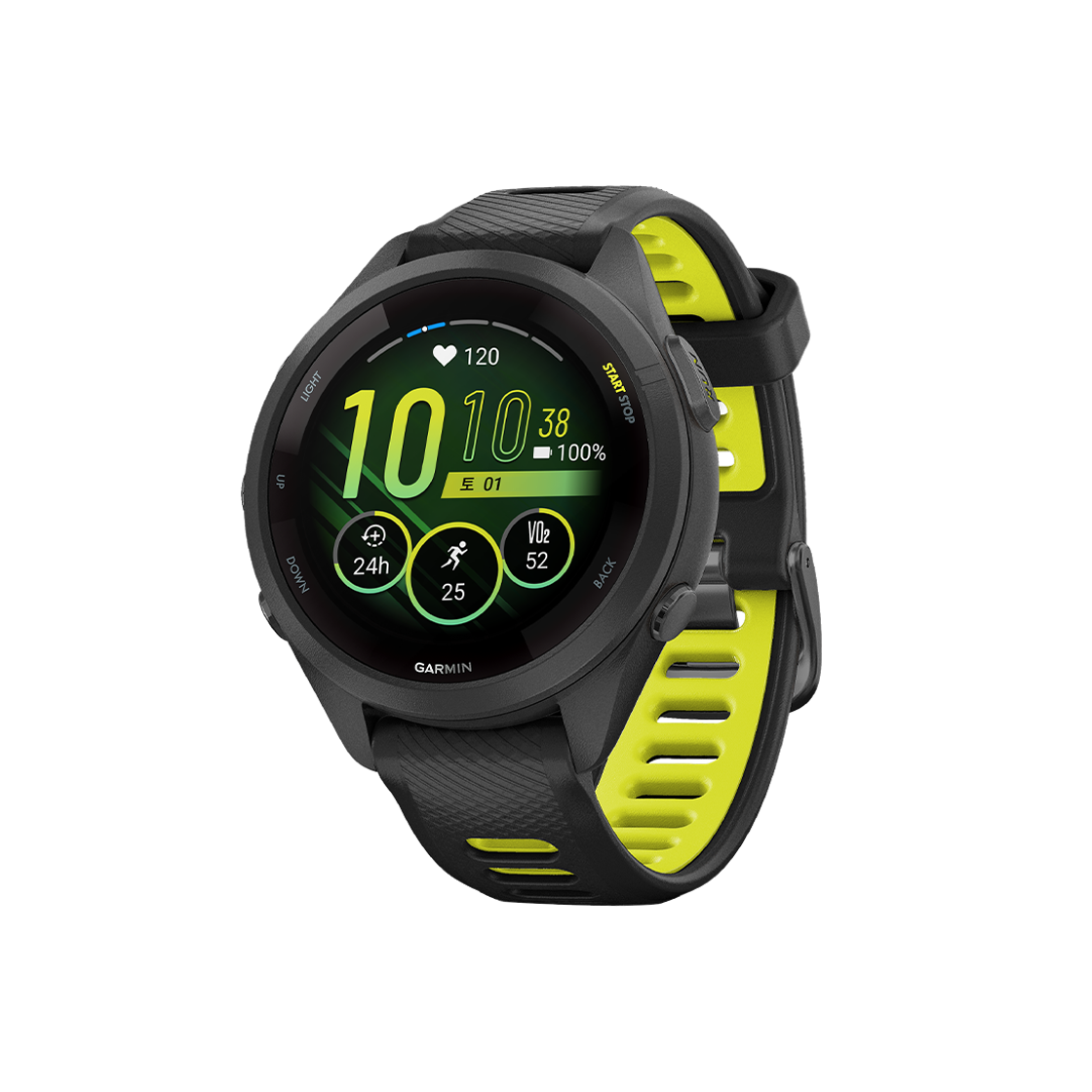 [10% 적립] 가민 포러너 265S 뮤직 GPS 스마트워치 블랙([10% 적립] Garmin Forerunner 265S Music GPS Black (WiFi))