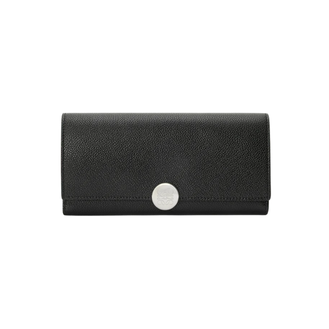 CANBACWX03-1100 Loewe Pebble Continental Wallet in in Mini Grained Calfskin Black