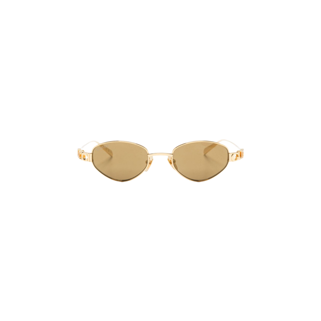 (W) 구찌 오발 메탈 선글라스 골드((W) Gucci Oval Metal Sunglasses Gold) - 1