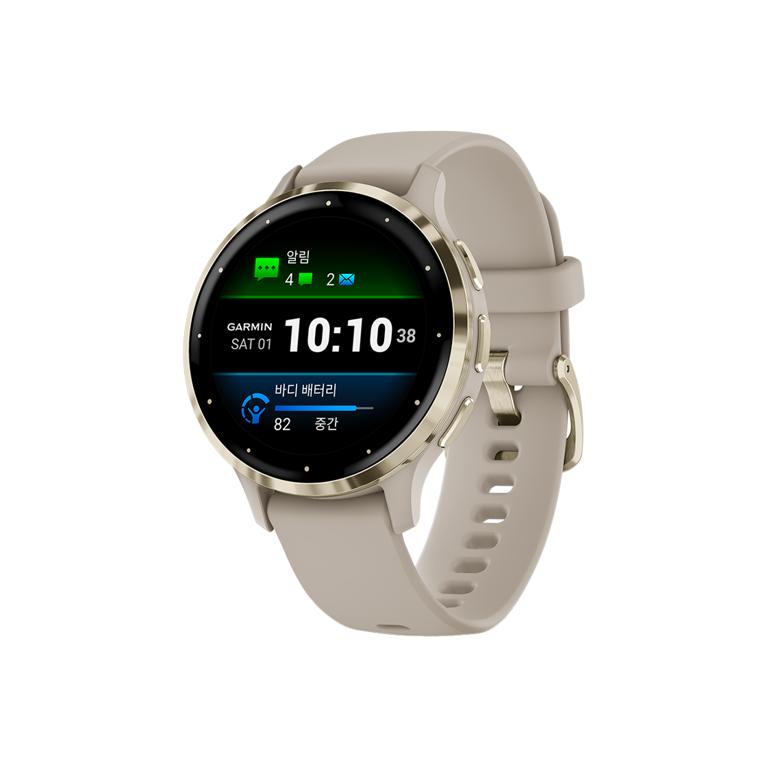 [10% 적립] 가민 베뉴3S 피트니스 GPS 스마트워치 프렌치그레이([10% 적립] Garmin Venu 3S GPS French Gray Soft Gold (WiFi))