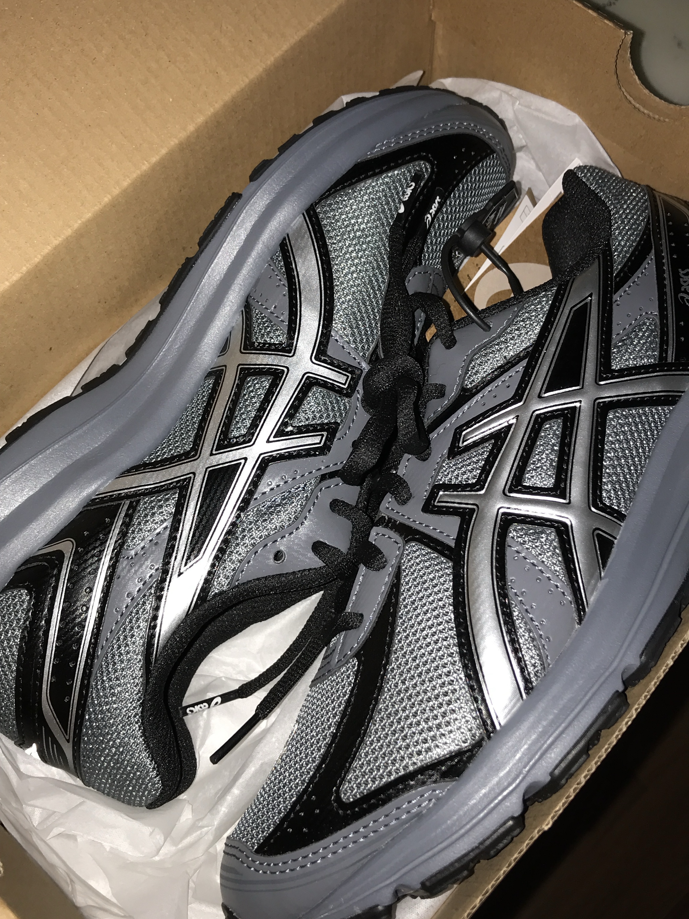 Asics Jog 100 S Steel Grey - 2E Wide 착용 스타일
