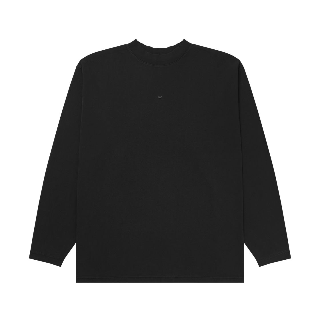 이지 갭 엔지니어드 바이 발렌시아가 로고 롱슬리브 티셔츠 블랙(Yeezy Gap Engineered By Balenciaga Logo Long Sleeve T-Shirt Black)