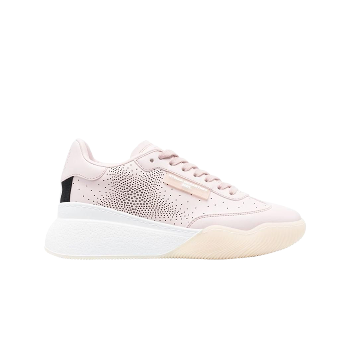 810239E001306900 (W) Stella McCartney Loop Faux Leather Sneakers Pink