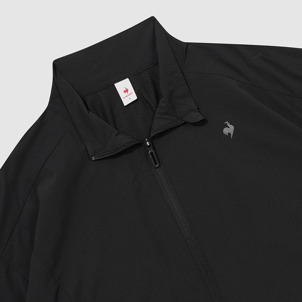 르꼬끄 스포르티브 여성 루즈핏 우븐 하이넥 홑겹 자켓 - 블랙(QQ322OJK71)(le coq sportif Women's Loose-Fit Woven Lightweight Jacket Black) - 5