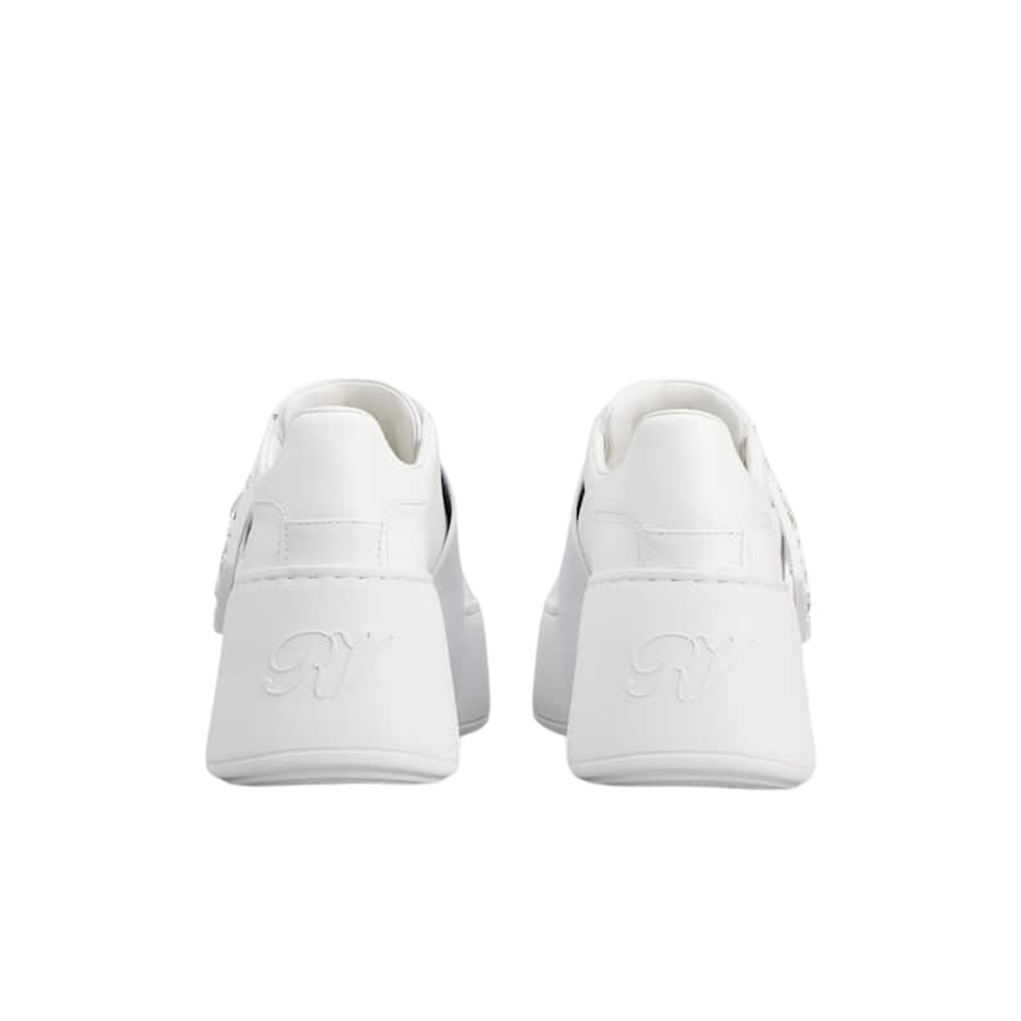 (W) 로저 비비에 비브 스케이트 레더 스니커즈 화이트((W) Roger Vivier Viv Skate Leather Sneakers White) - 2