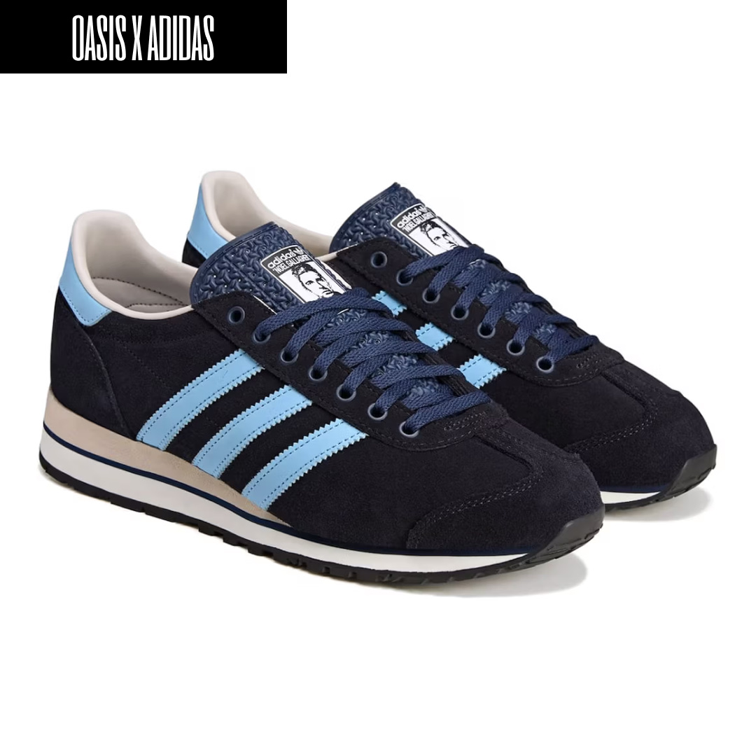 Adidas x Oasis Tour 3-Stripes T-Shirt Cream White - US Sizing, Adidas x Oasis Tour Firebird Track Top Black - US Sizing 착용 스타일 - 4